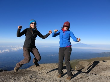 Sarah and Leanne climb Kilimanjaro