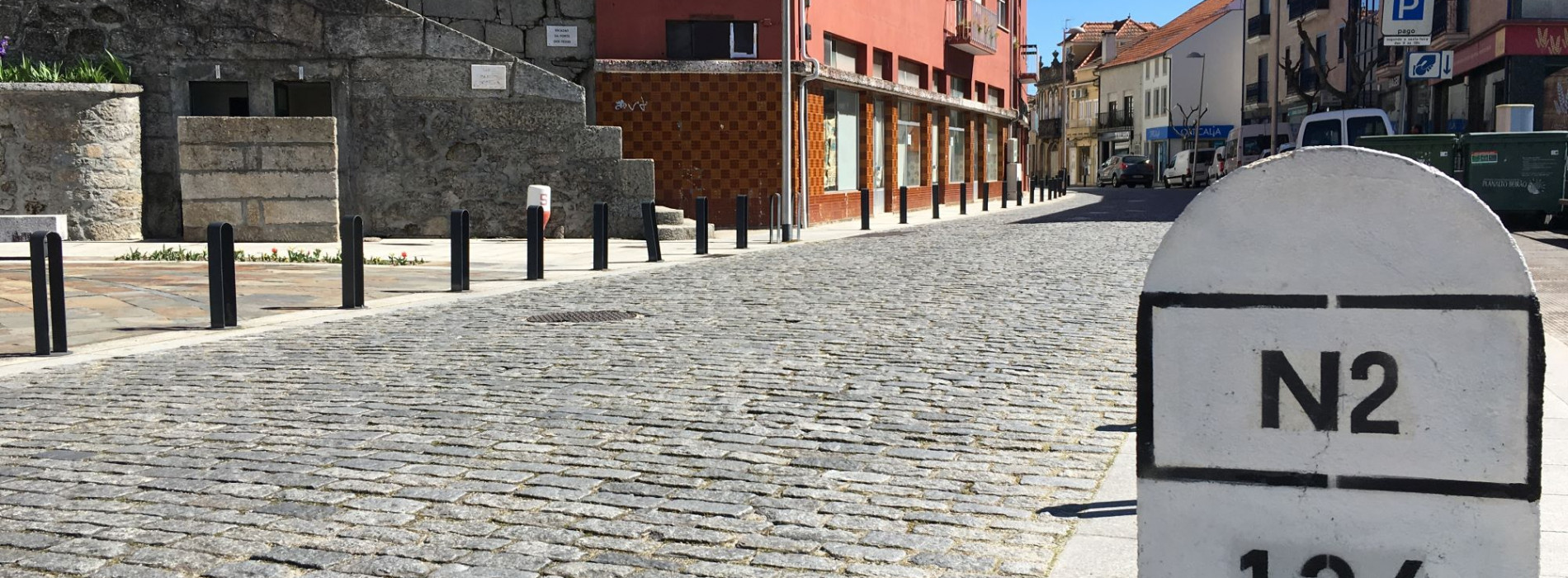 Cobbled street in Northern Portugal