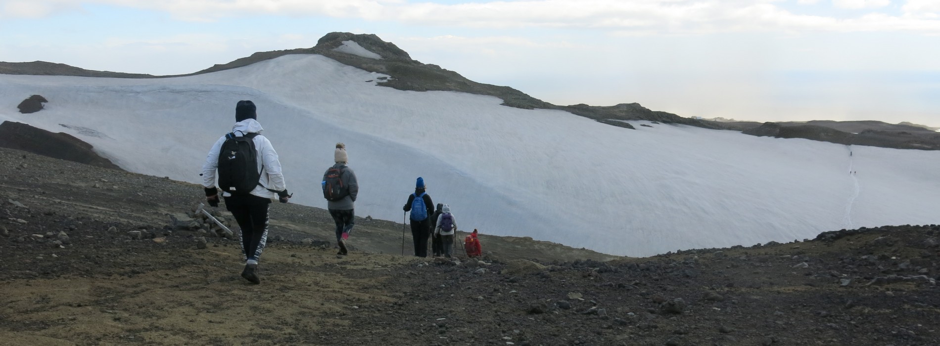 Winter trekking in Iceland