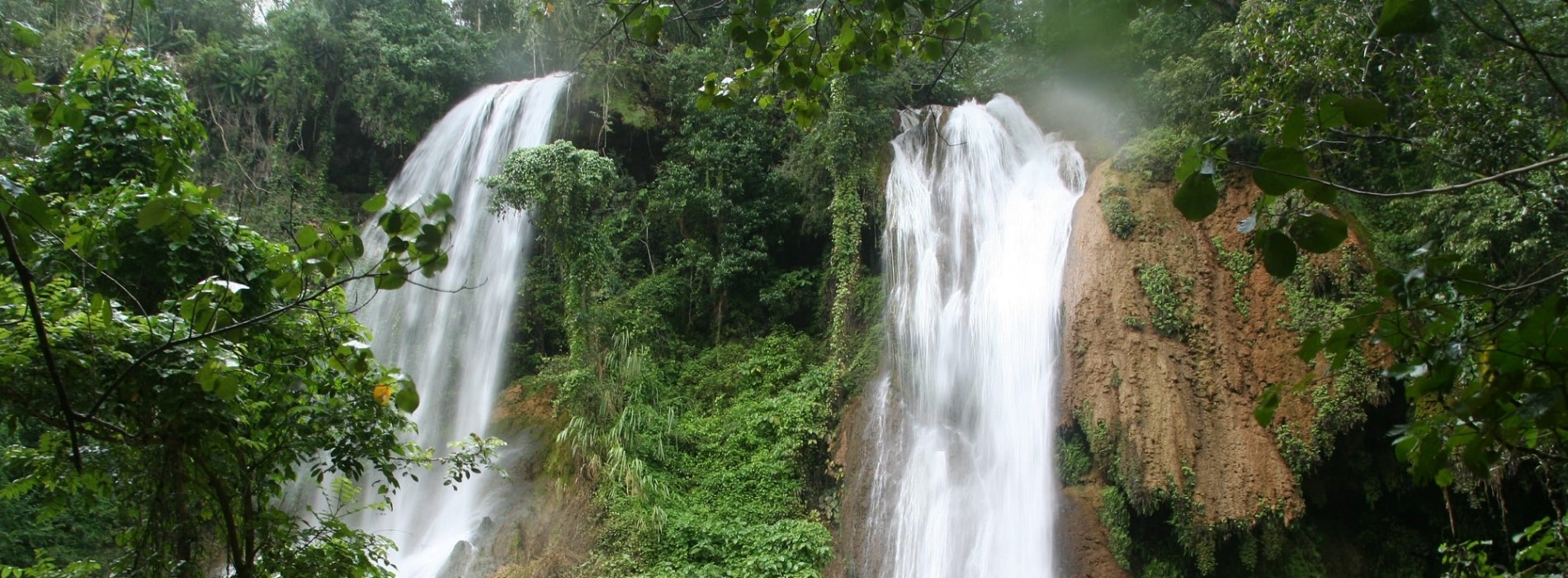 Beautiful waterfalls along the way