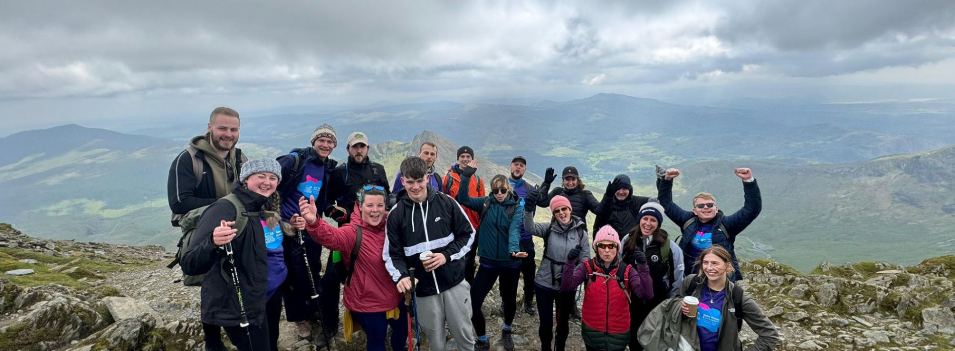 At the summit of Yr Wyddfa - Mount Snowdon