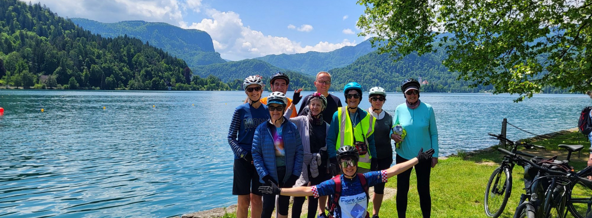 Spectacular lakeside scenery in Slovenia