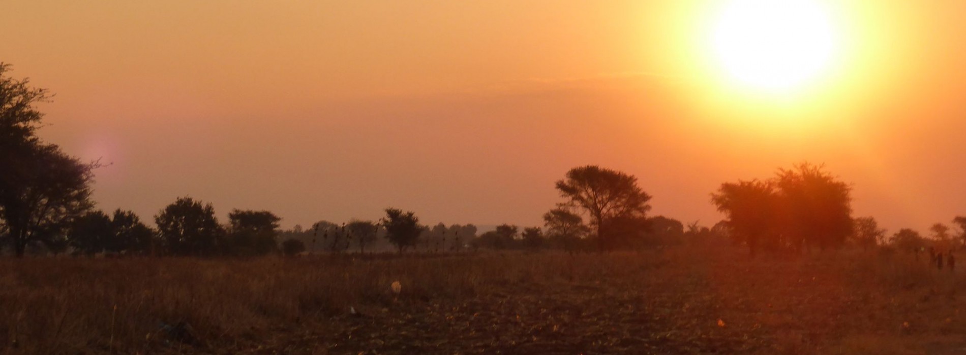 Watching the sunset in Zambia