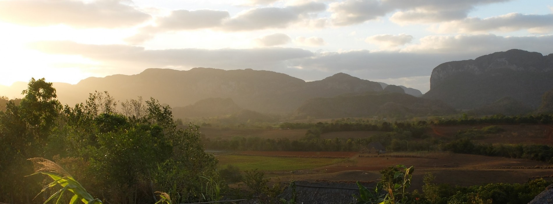 Sunset across Viñales